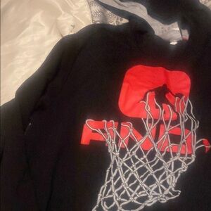 Puma Black Hoodie with Red Logo